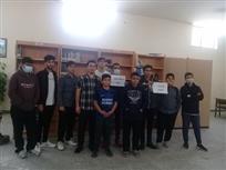 بازدید دانش آموزان بسیجی از کتابخانه